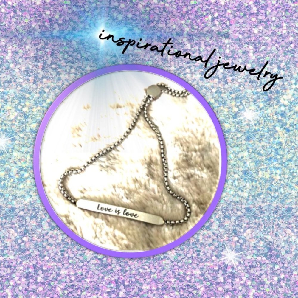 Inspirational slider bracelets